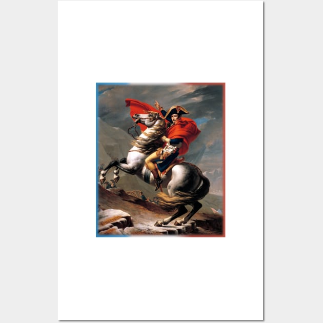 Napoleon Crossing the Alps by JL David Wall Art by academic-art